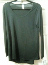 Nwt Lularoe Llr Size S Lynnae Long Sleeve Summer Solid Black #32 - £22.45 GBP