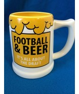 Our Name is Mud by Lorrie Veasey &quot;Football &amp; Beer&quot; sports mug stein cup ... - €25,66 EUR