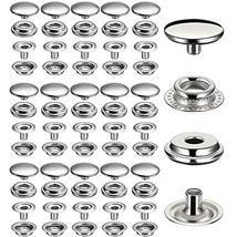 240 Pieces Stainless Steel Snap Fastener, 15Mm Heavy Duty Snap Button Press Stud - £18.98 GBP
