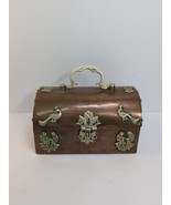 Copper Art Nouveau Copper Arts &amp; Crafts Keepsake Trinket Box Vintage  - $188.21 CAD