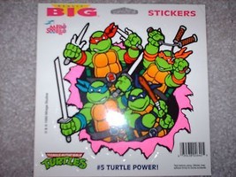 Vintage 1990 Teenage Mutant Ninja Turtles Mello Smello Really Big Stickers TMNT - £19.97 GBP