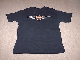 Harley-Davidson Motorcycles Cancun Mexico XL T-Shirt Black/Orange Short Sleeve - £19.55 GBP
