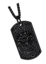 Vintage Skull/Wolf Pendant Necklace, Cool Gothic for - $62.45