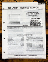 Sharp 25SB70 25SB710 25SB720 25SB740 TV / Television Service Manual *Original* - $19.77