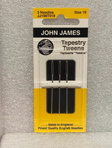 John James Size 19 Tapestry Tweens (3 Needles in Pack) *NEW* OR2 - $7.99