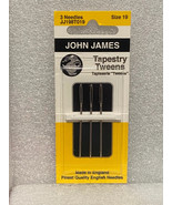 John James Size 19 Tapestry Tweens (3 Needles in Pack) *NEW* OR2 - €6,89 EUR