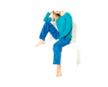 Hanes Comfort Sleep French Terry &amp; Fleece Pajama Set- GREEN / PAISLEY, S... - £23.73 GBP
