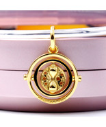 Shine 18k gold-plated unique metal blend HP Spinning Time Turner Pendant - $26.34 CAD