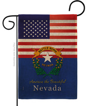 US Nevada Burlap - Impressions Decorative Garden Flag G142580-DB - £18.02 GBP