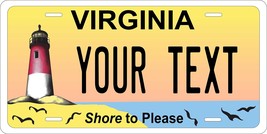 Virginia Shore Personalized Custom Novelty Tag Vehicle Car Auto Motorcyc... - $16.75