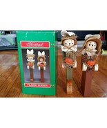 House of Lloyd Thanksgiving Pilgrim Bunnies Man and Woman Wooden  NIB - $244.61 MXN