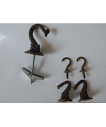 Set of 5 Vintage Brass Metal large Ornate Door Handle Knob Drawer Pull T... - €13,81 EUR