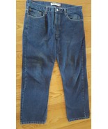 LEVI STRAUSS &amp; CO. 505 Men&#39;s Dark Blue Regular Fit Straight Leg Jeans 38... - $19.31 CAD