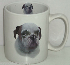 Bulldog Coffee Mug Dog Cup Story on Back - £19.72 GBP