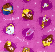 Disney Beauty and the Beast Fleece Throy Blanket 56&quot;x68&quot; Belle Mrs Potts - $149.95