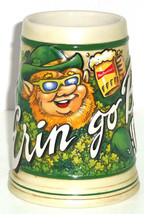 Budweiser St Patricks Day Erin Go Bud Irish Beer Stein Anheuser Busch Vintage  - £51.90 GBP