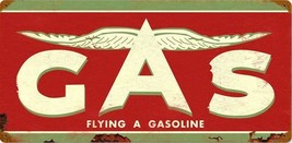 Flying A Gasoline Metal Sign 24&quot; by 14&quot; - £35.26 GBP