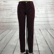 VINCE CAMUTO Women&#39;s Corduroy Skinny Pants, Purple Port Size 6/28 - £9.92 GBP