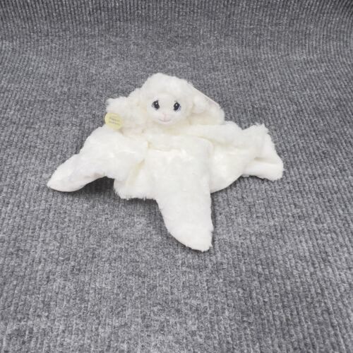 AURORA Precious Moments Luffie Lamb Plush 13x13 Blankie Puppet Lovey Embroidered - $15.08