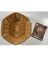 Longaberger Hexagon Generations Basket Plastic Protector Woven 7&quot; USA Vt... - $9.89