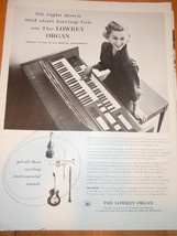 Vintage The Lowrey Organ Magazine Advertisement 1960 - £3.72 GBP