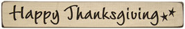 Primitive Wood Block G1215 - Happy Thanksgiving - £4.44 GBP