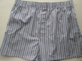 14th &amp; UNION Cotton Woven Boxer Men’ Shorts Pajamas faded blue L (34-36) UPC82   - £4.94 GBP