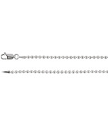 Sterling Silver 2mm  Bead Chain - £59.92 GBP+