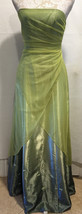 Morgan &amp; Co. Prom Formal Cocktail Green Sleeveless Maxi Mesh Dress Sz 5 ... - £47.18 GBP
