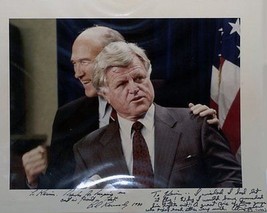 TED KENNEDY Autographed 11x14 photograph with Alan Simpson - £201.06 GBP