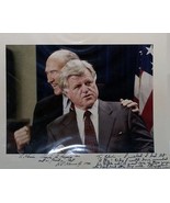 TED KENNEDY Autographed 11x14 photograph with Alan Simpson - £201.06 GBP