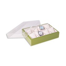 Bey Berk  Eight Watch Box Wood and Acrylic Lime - £77.83 GBP