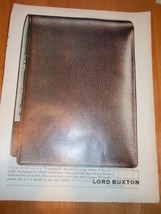 Vintage Lord Buxton Magazine Advertisement 1960 - $3.99