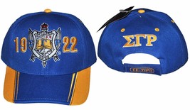 Sigma Gamma Rho Sorority Baseball Hat Cap Blue Gold Sigma Gamma Rho Hat #2 - £17.94 GBP
