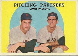 1959 Topps Pitching Partners Ramos Pascual 291 Senators VG - £0.78 GBP