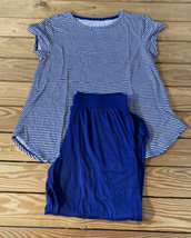 Koolaburra By Ugg NWOT Women’s Jersey swing T &amp; Cropped pants size S Blu... - £23.22 GBP