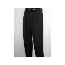 Men Pacelli Double Breasted Suit Classic Peak Lapel Pleated pants GILBERT Black image 9