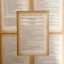 Chronology Of The Spanish American War 1899 Lot Of 5 Victorian Prints DWV7B - £23.97 GBP