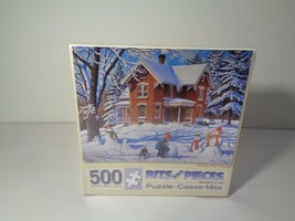 BITS AND PIECES New 500 Piece Puzzle Making New Friends Artist John Sloane - £38.63 GBP