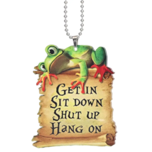Acrylic Car Ornament, Backpack Accessory - New - Frog - $12.99