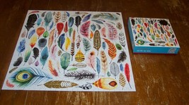 GALISON Colorful Bird Feathers FOIL JIGSAW PUZZLE 500 Pieces  20&quot; X 20&quot; - £11.67 GBP