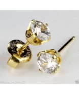 Studex System 75 ear piercing stud piercer cubic zirconia 24k gold plate... - €11,03 EUR
