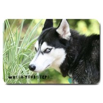 Siberian Husky Dog Large Doormat Neoprene Backing Non Slip - £19.51 GBP