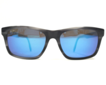 Maui Jim Sunglasses MJ812-06E WAIPIO VALLEY Gray Striped Horn Blue Mirro... - £111.53 GBP