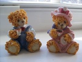House of Lloyd Bearsley Family Collection “Penelope &amp; Jeremiah” Figurines - $285.54 MXN
