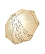 Leonardo Da Vinci The Vitruvian Man Foldable Umbrella 8 ribs - $23.75