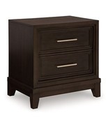 Neymorton - Dark Grayish Brown - Two Drawer Night Stand - $279.99