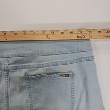 S.C. & Co. Denim Skort Women’s XL Faded Light Blue Pull-On Stretch Mini Skirt image 9