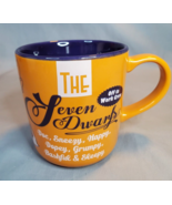 Disney The Seven Dwarfs Mug Off To Work Crew Orange Purple Coffee Tea Cu... - £14.18 GBP