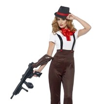 Glam Gangster Costume Adult Black Red Womens - £30.21 GBP